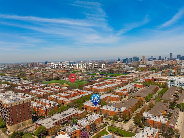 758 W 15th St Unit 3A, Chicago, IL 60607 - aerial view with a view of city