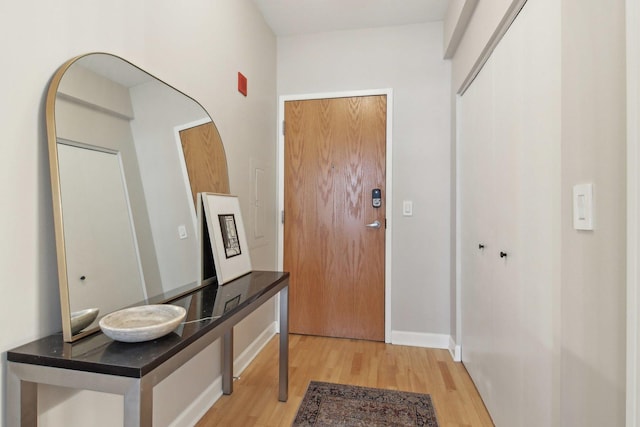 451 W Huron St Unit 1401, Chicago, IL 60654 - doorway to outside with light wood finished floors