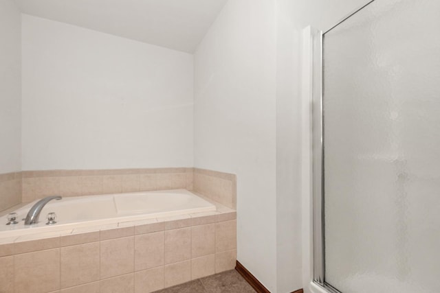6248 Misty Pines Dr Unit 4, Tinley Park, IL 60477 - full bath featuring a shower stall, a bath, and tile patterned floors
