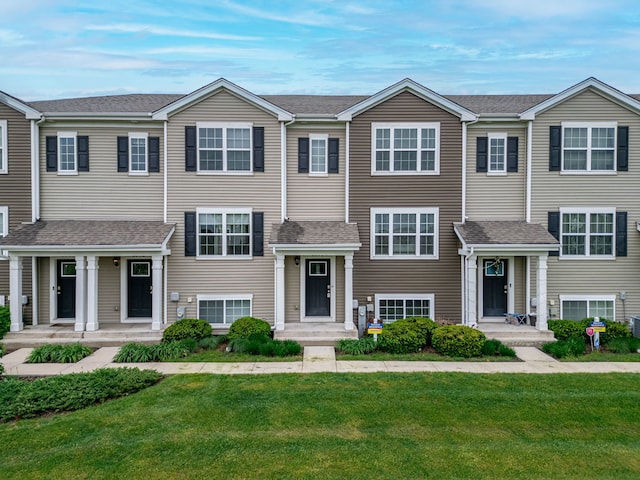 2344 Alison Ave, Pingree Grove, IL 60140 - townhome / multi-family property featuring a front yard and a shingled roof