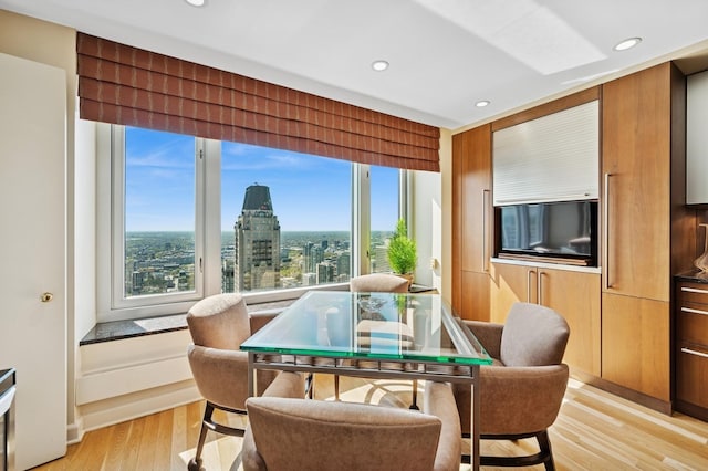 132 E Delaware Pl Unit 4901, Chicago, IL 60611 - living area featuring recessed lighting and light wood-style flooring