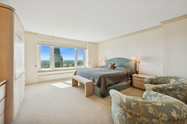132 E Delaware Pl Unit 4901, Chicago, IL 60611 - bedroom with light colored carpet and ornamental molding
