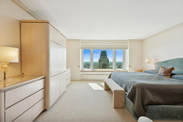 132 E Delaware Pl Unit 4901, Chicago, IL 60611 - bedroom with light carpet and crown molding