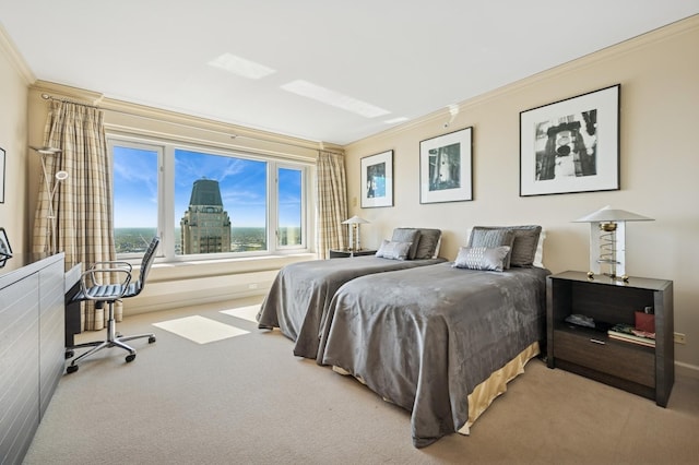 132 E Delaware Pl Unit 4901, Chicago, IL 60611 - carpeted bedroom with crown molding