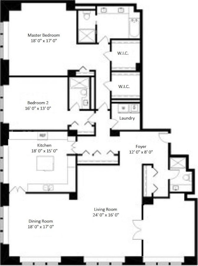 132 E Delaware Pl Unit 4901, Chicago, IL 60611 - room layout