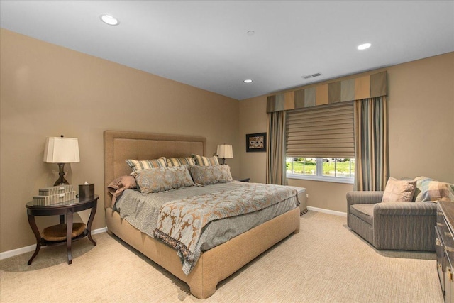 1147 Morgan St, Northbrook, IL 60062 - bedroom with light colored carpet, baseboards, and recessed lighting