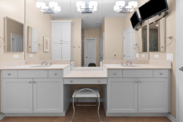 1147 Morgan St, Northbrook, IL 60062 - full bathroom featuring two vanities