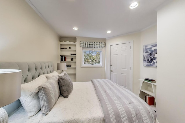 215 W Concord Ln, Chicago, IL 60614 - bedroom with recessed lighting and ornamental molding