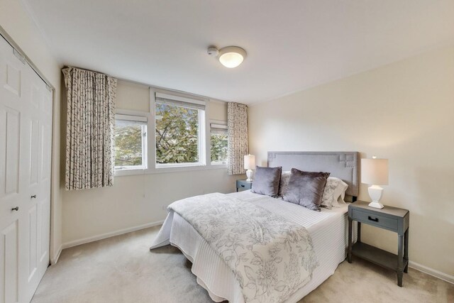 215 W Concord Ln, Chicago, IL 60614 - bedroom with light colored carpet, baseboards, and a closet