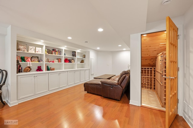 1254 Townes Cir, Aurora, IL 60502 - sitting room featuring recessed lighting and light wood finished floors