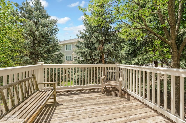 1254 Townes Cir, Aurora, IL 60502 - view of wooden terrace