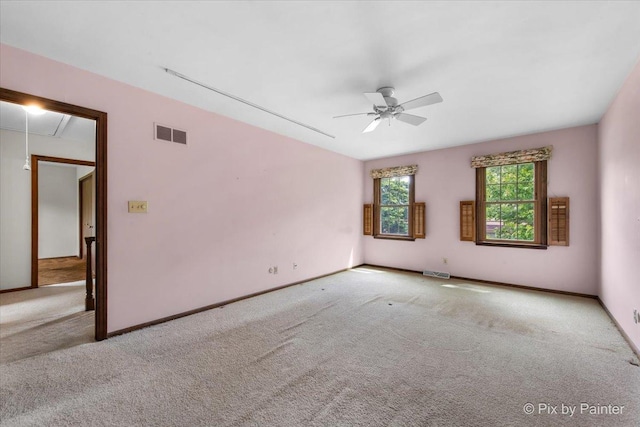 50 Southgate Crse, Saint Charles, IL 60174 - unfurnished room featuring attic access, carpet floors, a ceiling fan, and baseboards