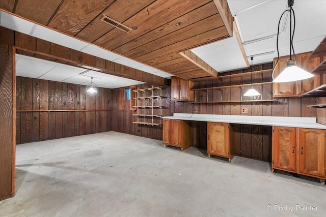 50 Southgate Crse, Saint Charles, IL 60174 - finished below grade area with wooden walls