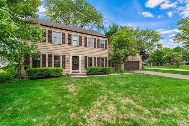 50 Southgate Crse, Saint Charles, IL 60174 - colonial inspired home featuring concrete driveway, a garage, and a front yard