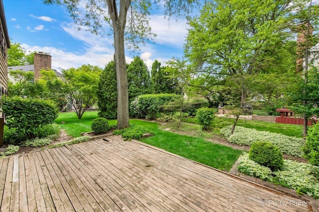 50 Southgate Crse, Saint Charles, IL 60174 - wooden terrace with a lawn and view of scattered trees