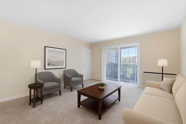 2221 W Nichols Rd Unit A, Arlington Heights, IL 60004 - living area with baseboards and light carpet