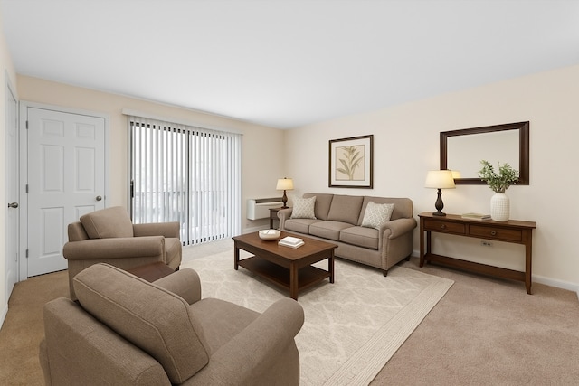 2221 W Nichols Rd Unit A, Arlington Heights, IL 60004 - living area with light colored carpet and baseboards