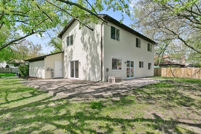 5736 Timberlane Rd, Matteson, IL 60443 - rear view of house featuring a patio and central AC