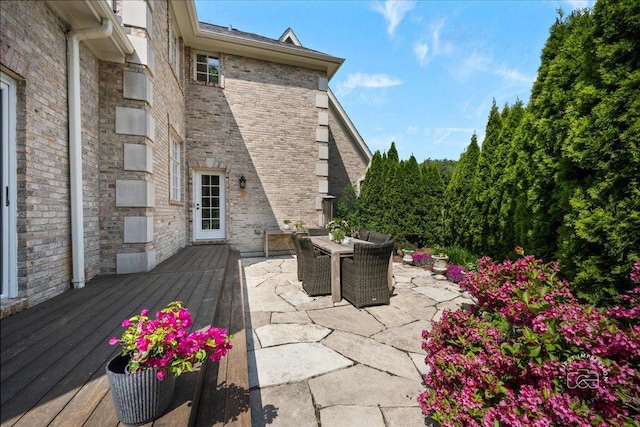 4N749 Old Farm Rd, Saint Charles, IL 60175 - view of patio featuring outdoor dining area and a deck