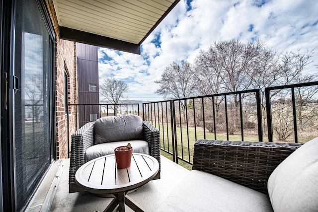 view of balcony