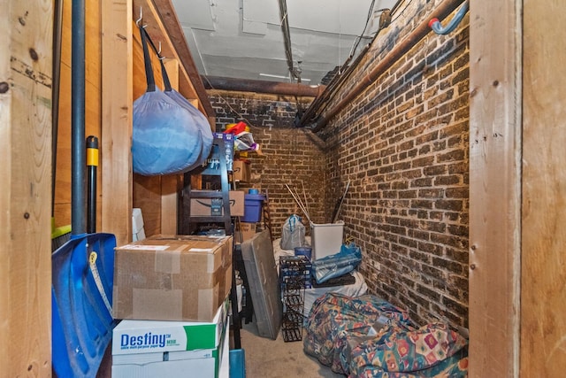 view of storage room