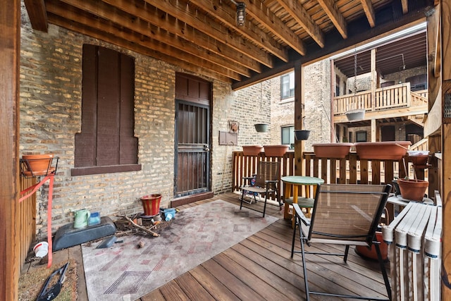 view of wooden terrace