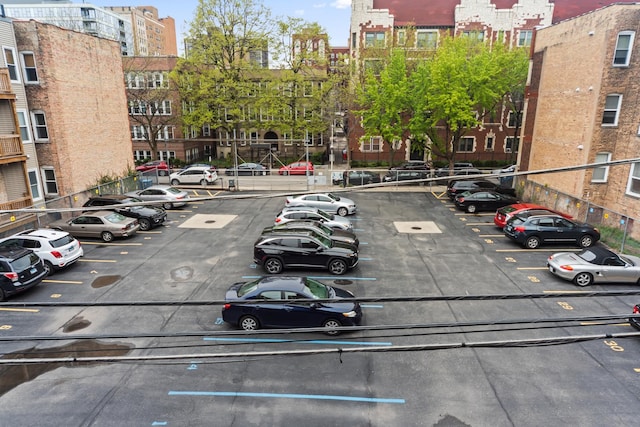 view of uncovered parking lot