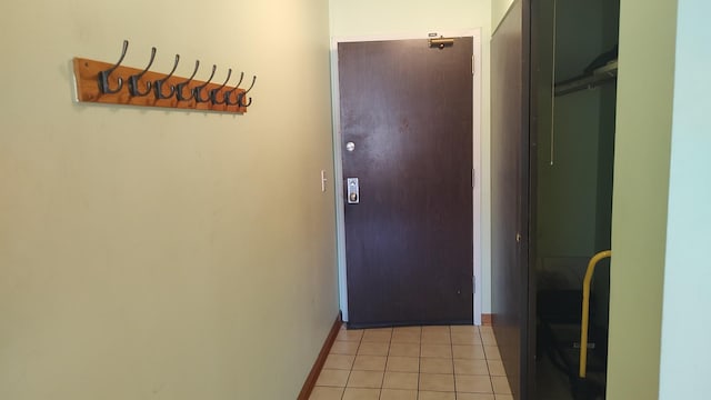 835 Pearson St Unit 305, Des Plaines, IL 60016 - hall featuring baseboards and light tile patterned floors