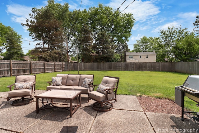 1129 Longmeadow Dr, Glenview, IL 60025 - view of patio with outdoor lounge area and grilling area