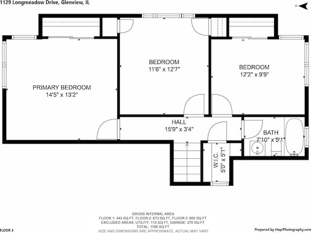 1129 Longmeadow Dr, Glenview, IL 60025 - property floor plan