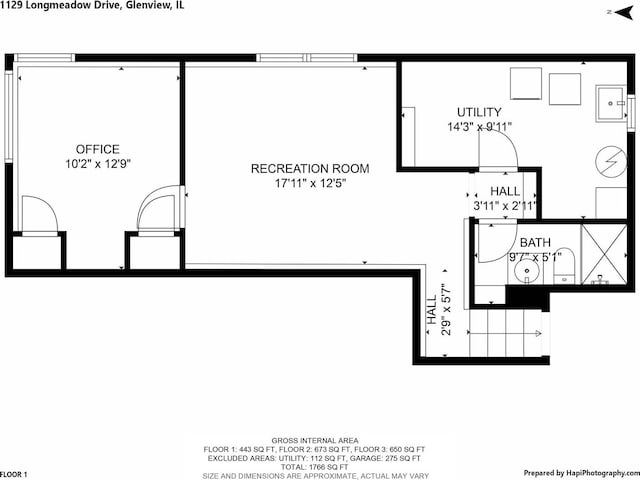 1129 Longmeadow Dr, Glenview, IL 60025 - floor plan / room layout