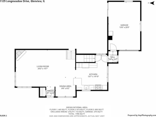 1129 Longmeadow Dr, Glenview, IL 60025 - property floor plan