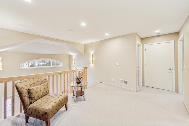 2020 Techny Rd, Northbrook, IL 60062 - living area featuring carpet, baseboards, visible vents, and recessed lighting