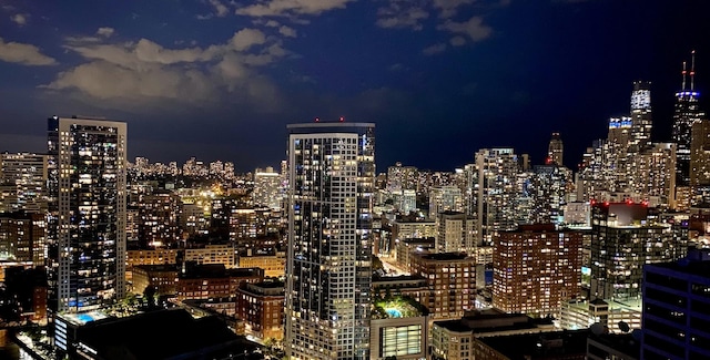 333 N Canal St Unit 3401, Chicago, IL 60606 - view of city featuring a view of city lights