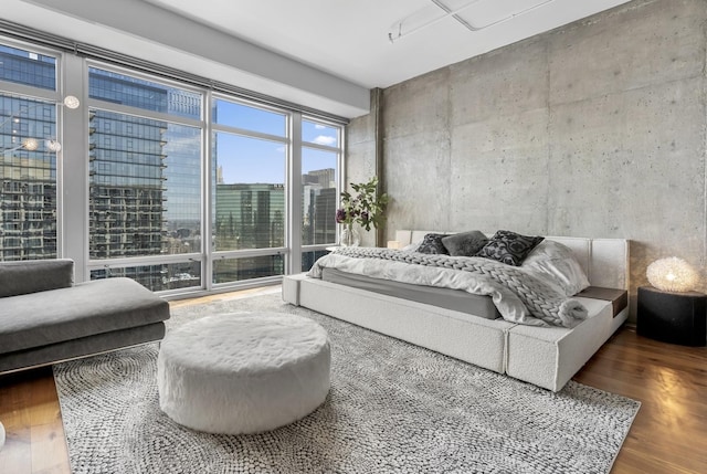333 N Canal St Unit 3401, Chicago, IL 60606 - bedroom featuring wood finished floors