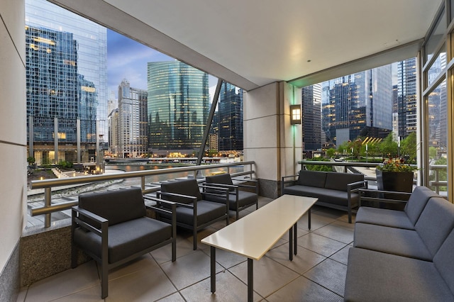 333 N Canal St Unit 3401, Chicago, IL 60606 - community lobby with expansive windows and a view of city