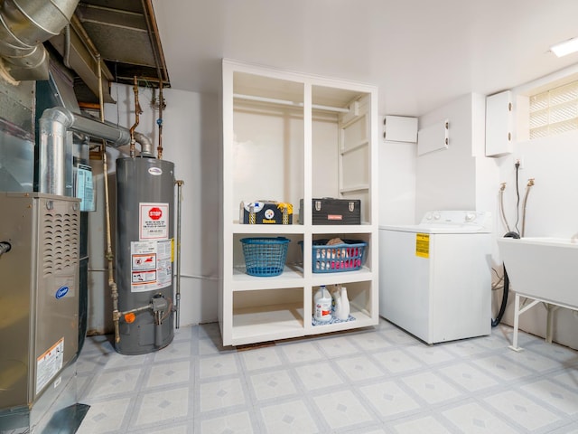 2504 W St, River Grove, IL 60171 - finished basement with washer / dryer, water heater, light floors, and heating unit