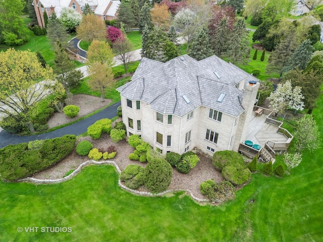 aerial view of property and surrounding area