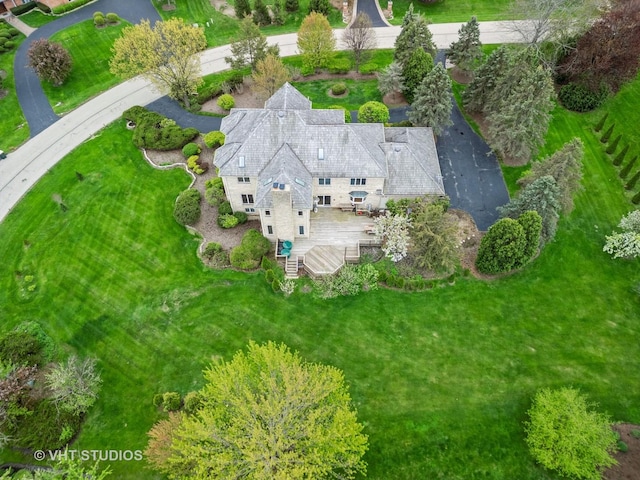 view from above of property