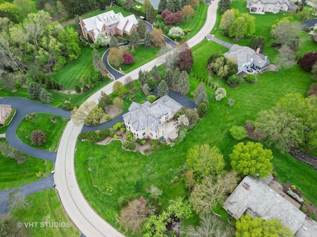 aerial view of residential area