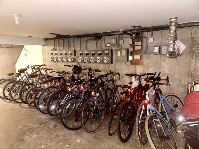 garage featuring bike storage
