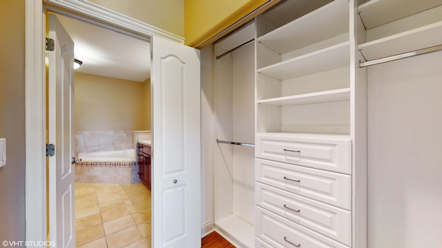 view of closet