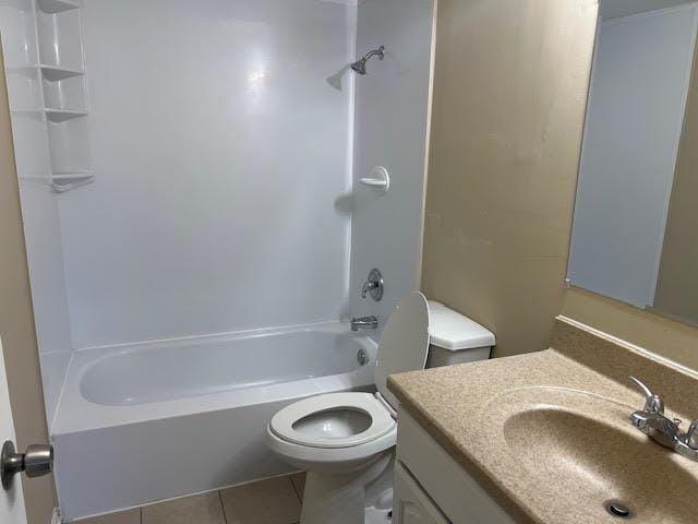 18063 Live Oak Ct Unit 1608, Tinley Park, IL 60477 - bathroom featuring tile patterned flooring, toilet, vanity, and shower / washtub combination