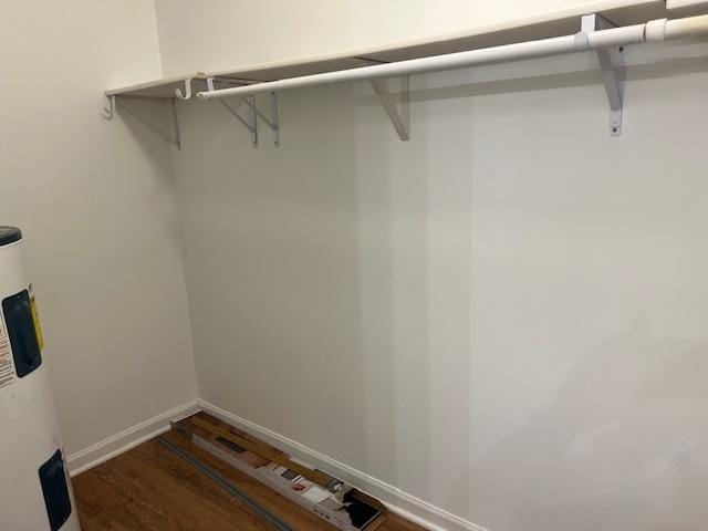 18063 Live Oak Ct Unit 1608, Tinley Park, IL 60477 - walk in closet featuring wood finished floors and water heater