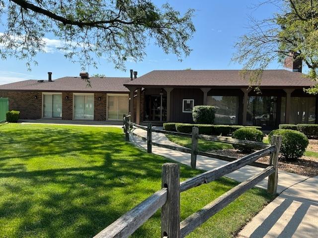 18063 Live Oak Ct Unit 1608, Tinley Park, IL 60477 - rear view of house with brick siding