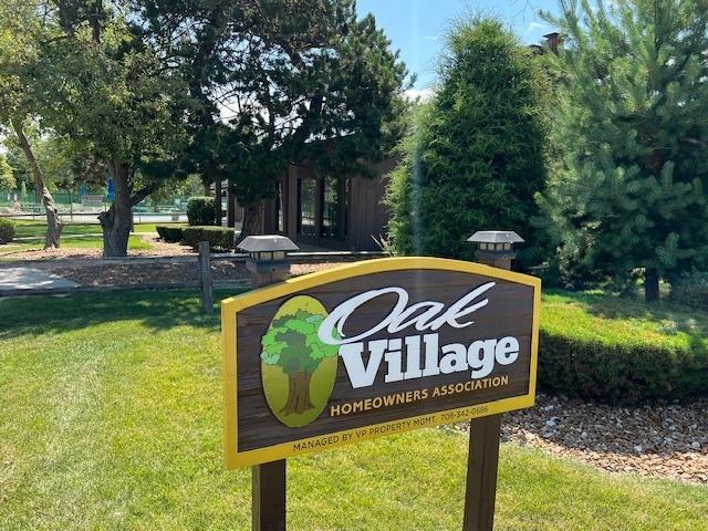 18063 Live Oak Ct Unit 1608, Tinley Park, IL 60477 - community / neighborhood sign featuring a lawn
