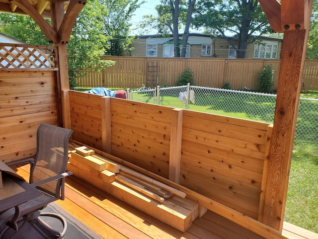 8139 W Bryn Mawr Ave, Norwood Park, IL 60631 - view of wooden deck
