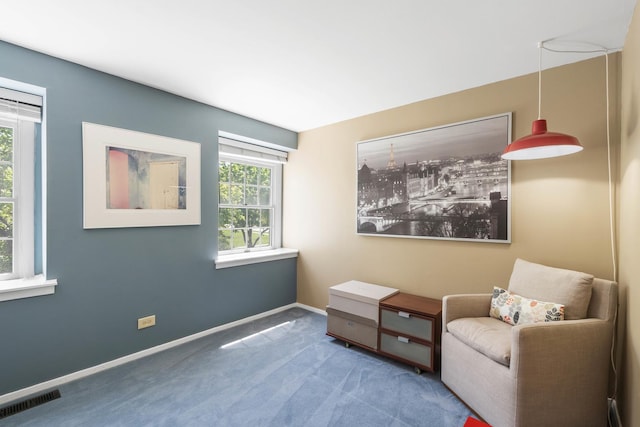 1712 Sutton Ln, Schaumburg, IL 60194 - living area featuring carpet floors and baseboards