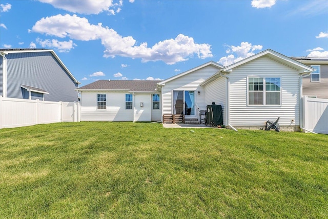 3901 Obsidian Dr, Champaign, IL 61822 - rear view of house featuring a patio area and entry steps