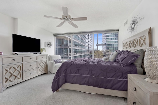 9725 Woods Dr Unit 507, Skokie, IL 60077 - carpeted bedroom featuring a ceiling fan